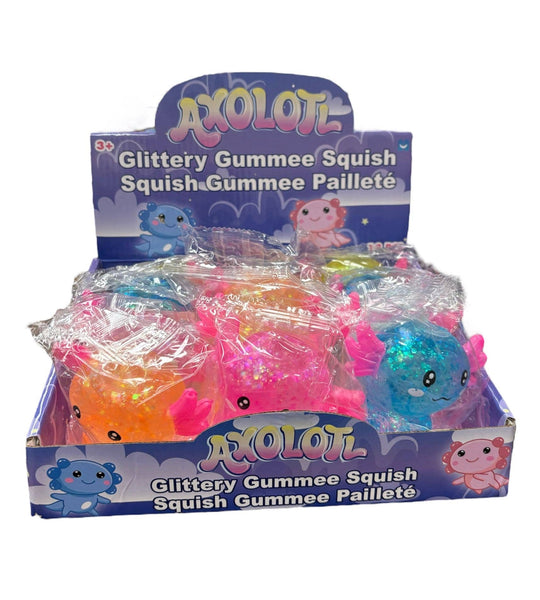 Axolotl Glitter Gummee Squish