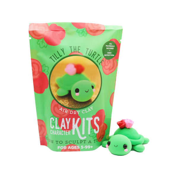 Tilly the Turtle Air Dry Clay Kit | Arts & Craft Kit