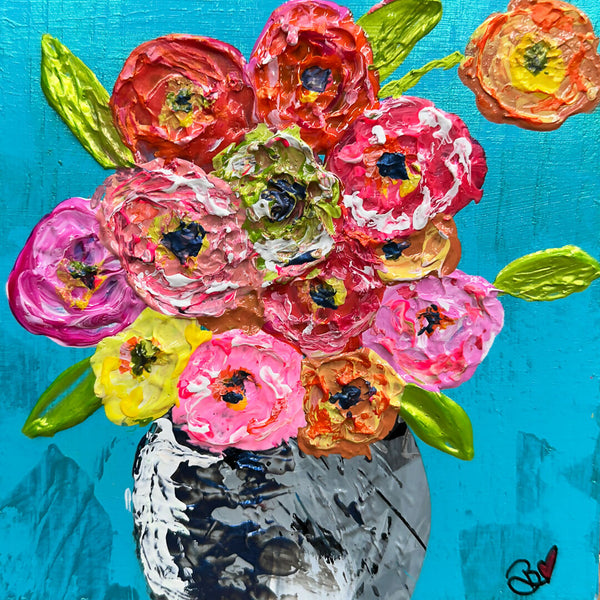 Joyful Flowers in Vase-06