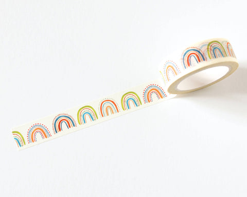 Colorful Rainbow Washi Tape - 15mm x 10m