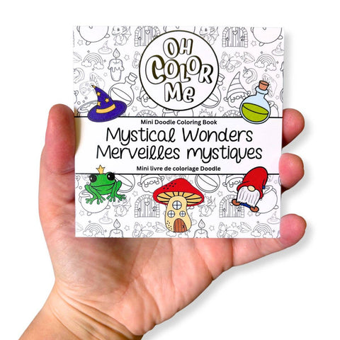 Mini livre de coloriage Merveilles mystiques, 10 x 10 cm, cadeau de Saint-Valentin