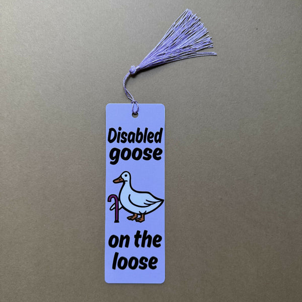 Disabled Goose Double-sided Tassel Bookmark