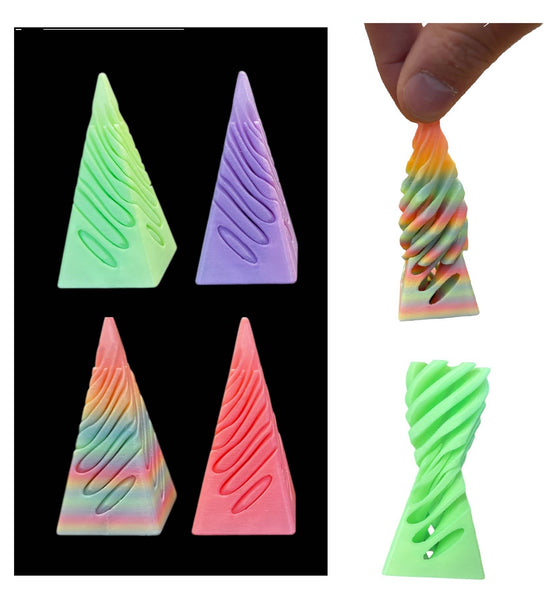 Glow in the Dark Pyramid Cone Fidgets
