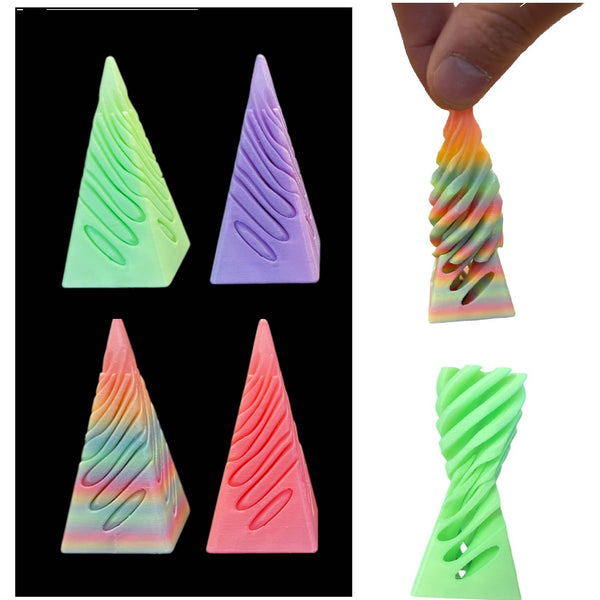 Glow in the Dark Pyramid Cone Fidgets