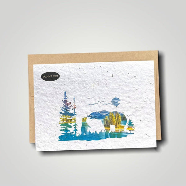 Bear & Cub Plantable Greeting Card