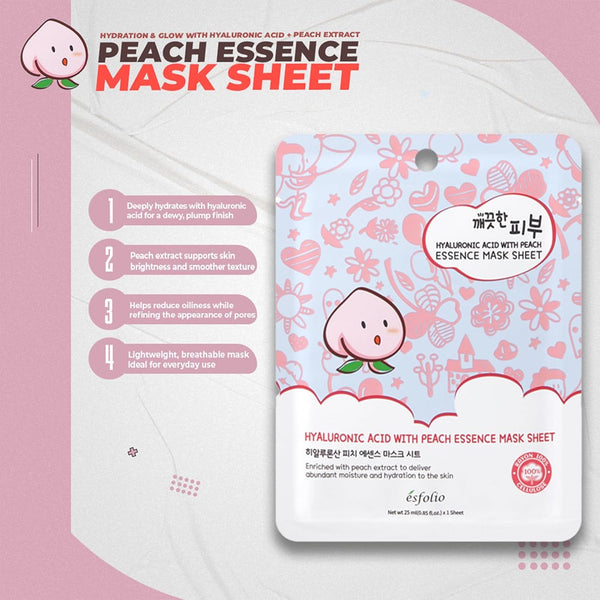 Hyloronic Acid with Peach Essence Mask Sheet