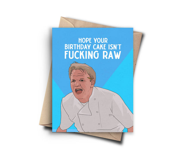 Funny Birthday Card - Gordon Ramsay Pop Culture Card