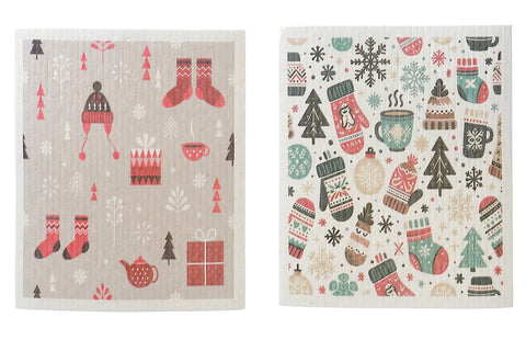 SWEDISH DISH CLOTH SET OF 2 (MITTENS, TOQUE & SOCKS )(ASSTD)