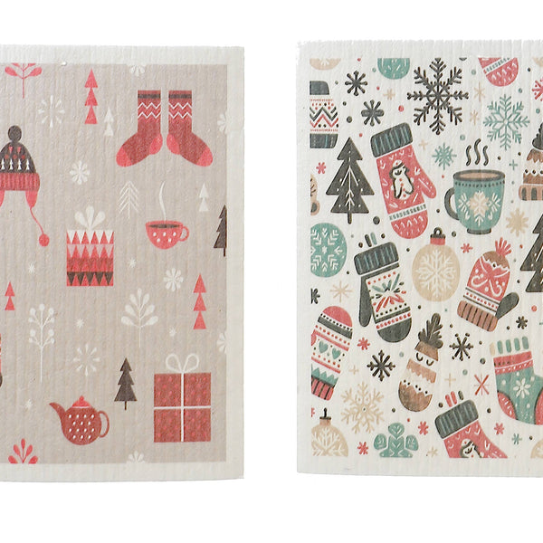 SWEDISH DISH CLOTH SET OF 2 (MITTENS, TOQUE & SOCKS )(ASSTD)