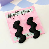Abstract Squiggle Statement Studs 