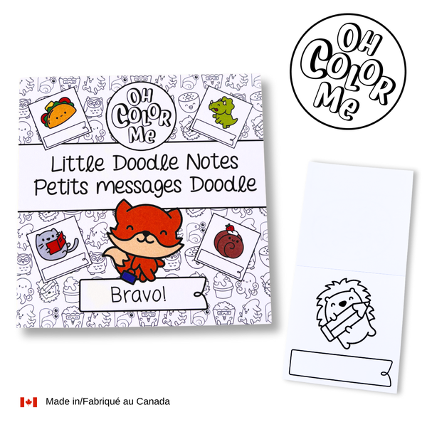 Little Doodle Notes, 4"x4", Lunch Notes, Valentines Gift