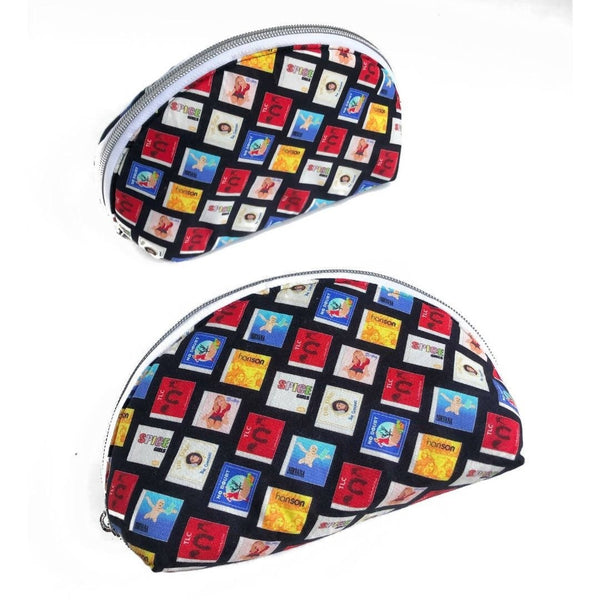 90s CD Print Zippered Pouch - Shop Motif