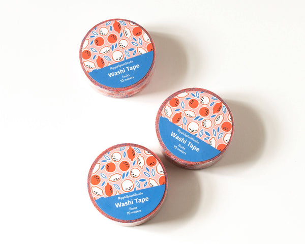 Cute Lemon Washi Tape - 15mm x 10m