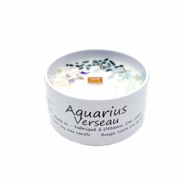 Aquarius Zodiac Candle 2oz