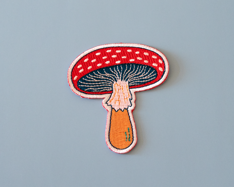 Mushroom Iron-On Patch