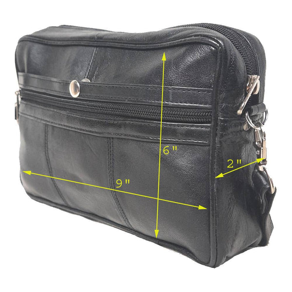 Genuine Leather Lambskin Shoulder Messenger Bag