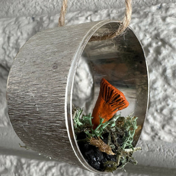 Ring Mushroom Ornament -orange