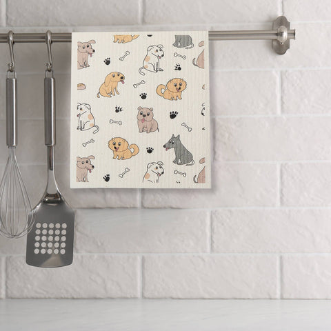 Swedish Dish Cloth Set Of 2 Doggy Friends Assorted