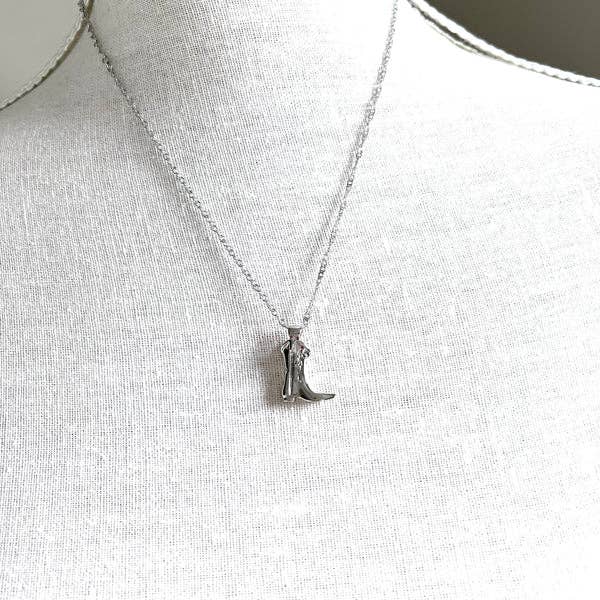 Western Boot Necklace