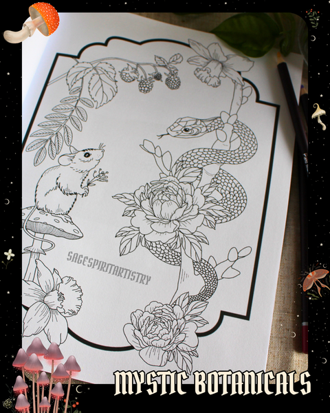 Journal anti-anxiété format voyage : Mystic Botanicals