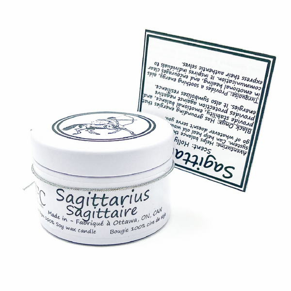Sagittarius Zodiac Candle, 2oz