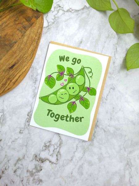 We Go Together Peas 5x7