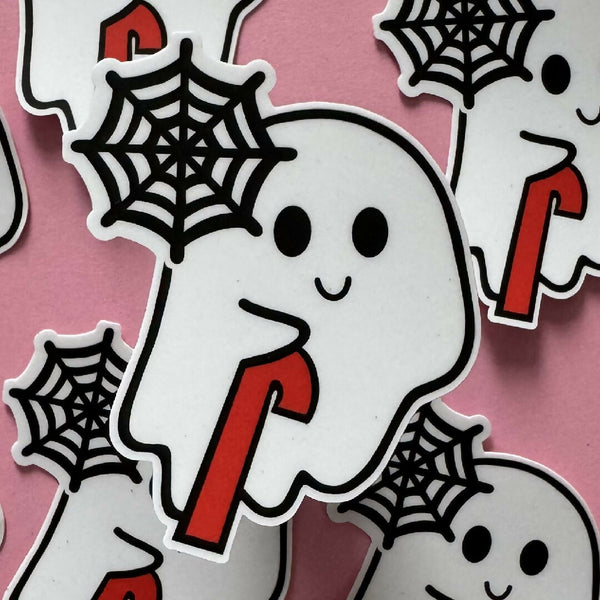 Disabled Ghost Halloween Sticker by A Spoonful of Becky Designs