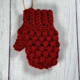 Christmas Ornament / Gift Card Holder - mitten 