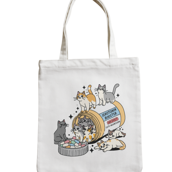 CAT Serotonin Booster - Motif Tote Bag