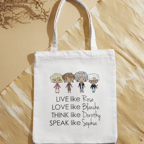 Golden Gals - Motif Tote Bag