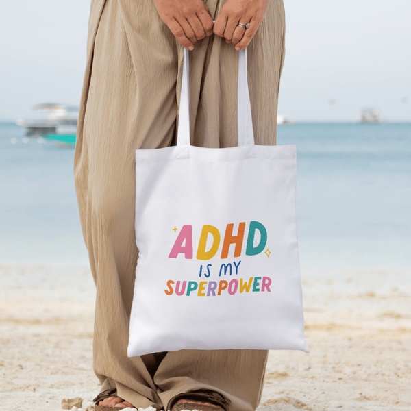 ADHD Is My Super Power - Motif Tote Bag