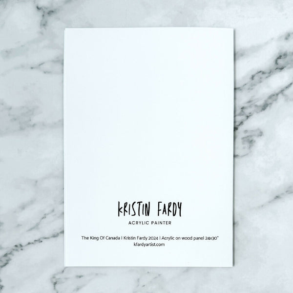 Gord Downie gold medalist greeting card