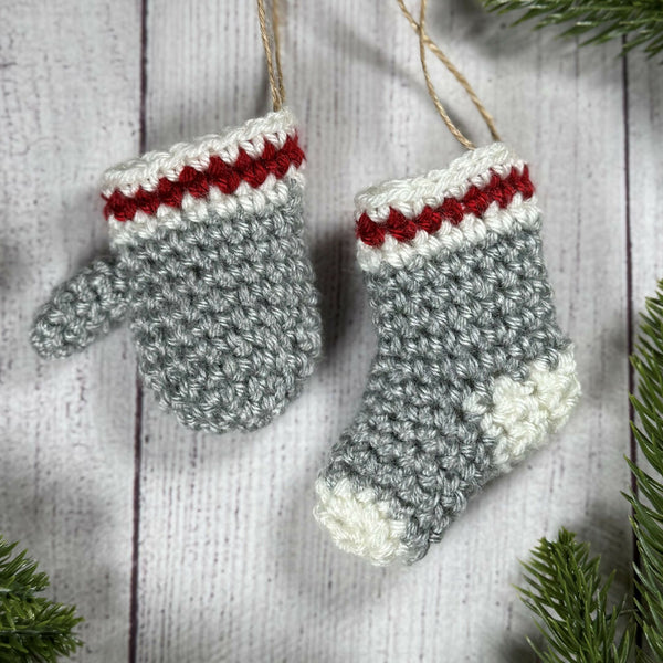 Monkey Sock Ornament