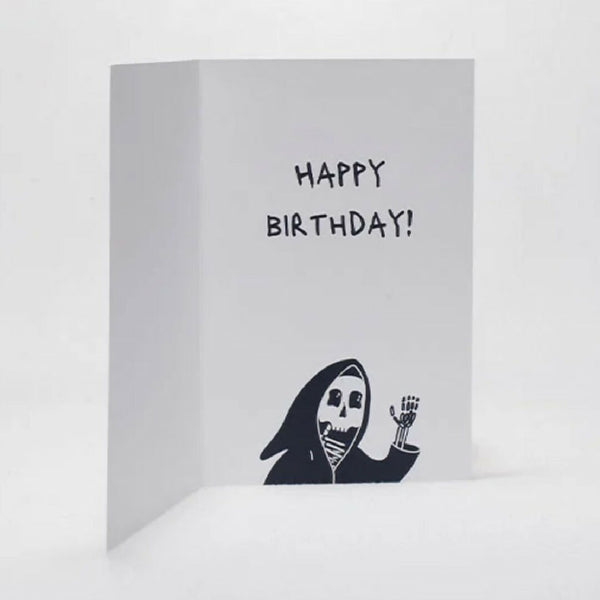 One year closer birthday card