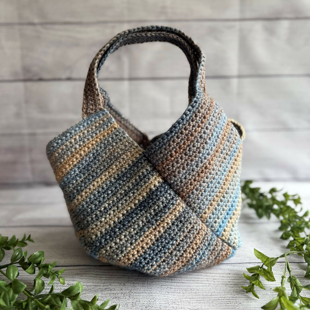 blue orchid handbag