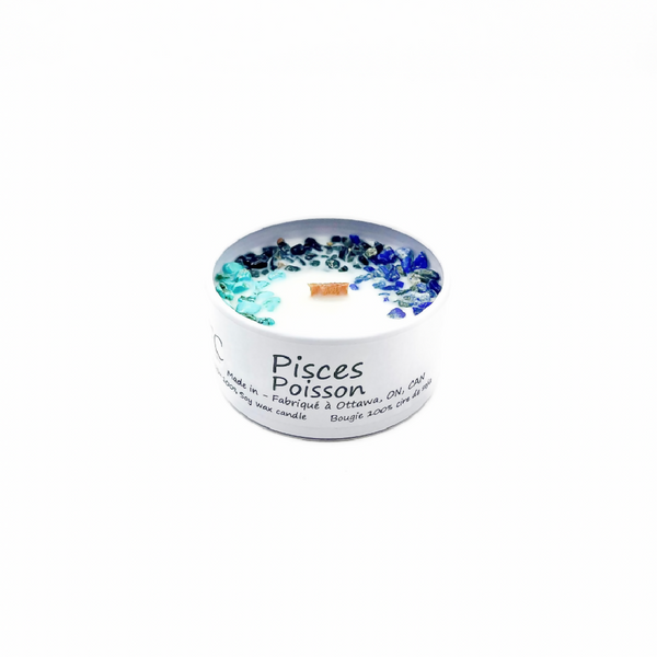 Pisces Zodiac Candle, 2oz