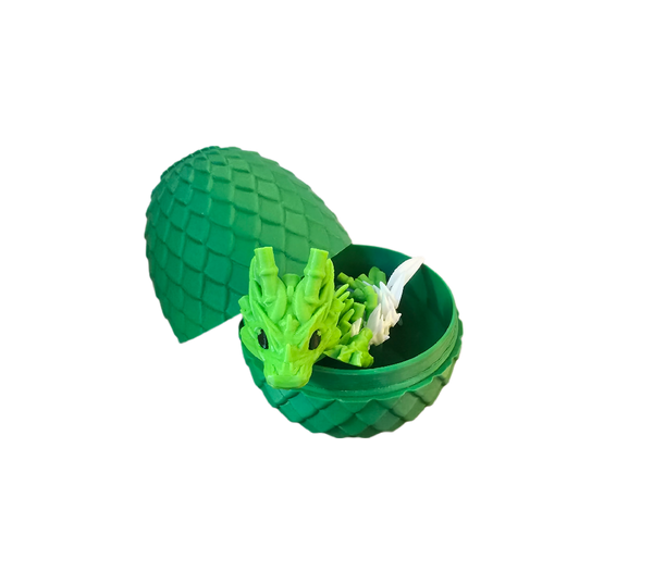 Articulated Dragon with Dragon Egg