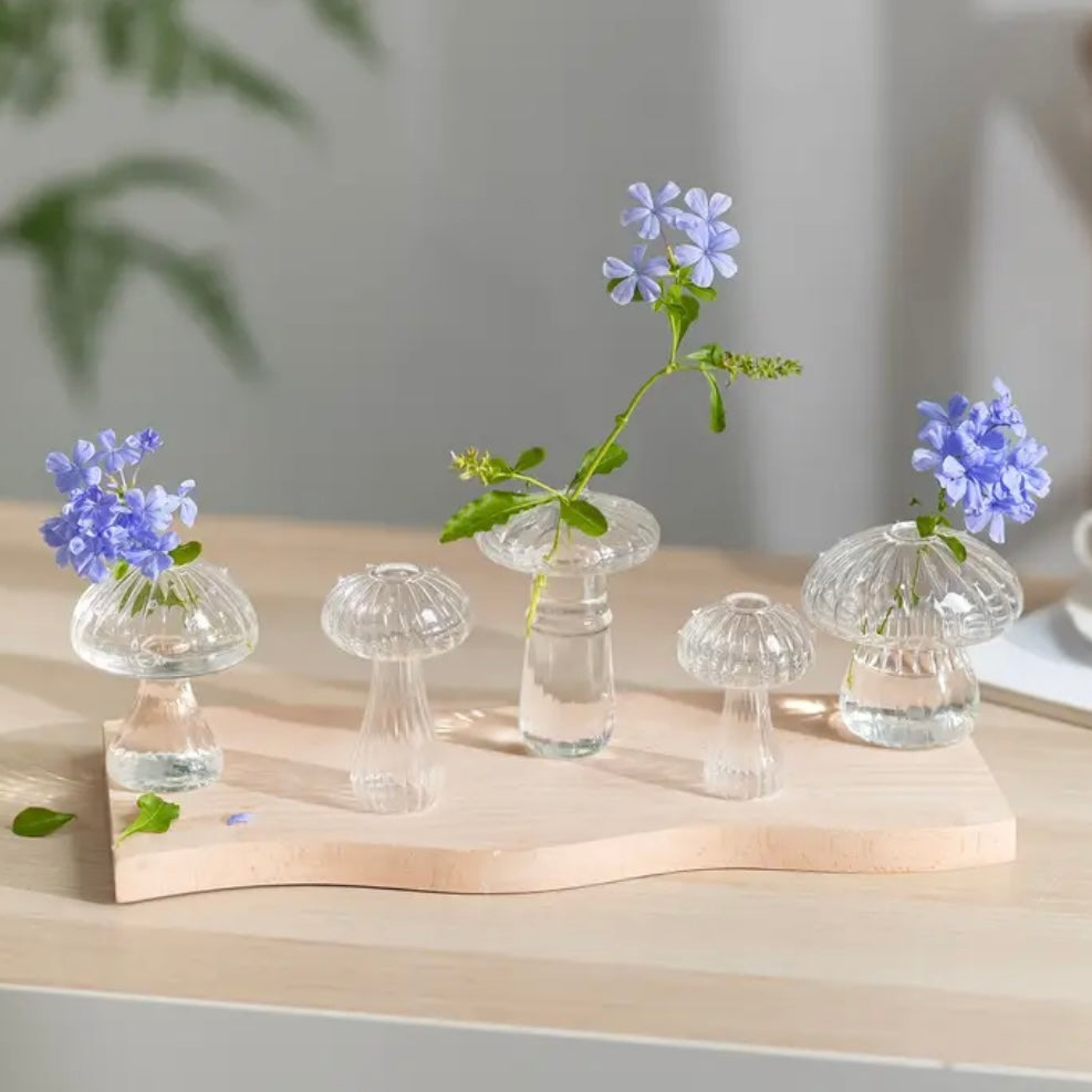 Glass Mushroom Vase