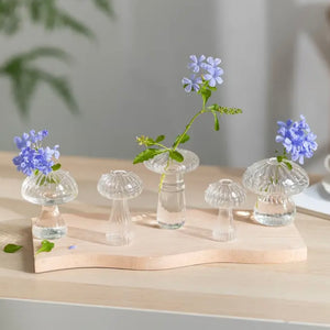 Glass Mushroom Vase 