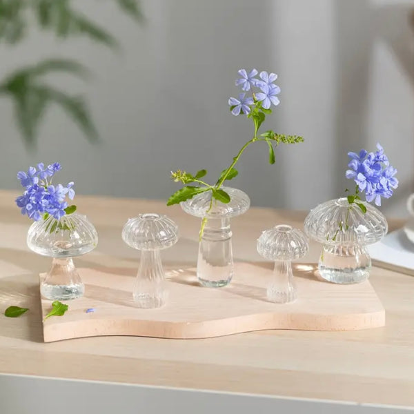 Glass Mushroom Vase