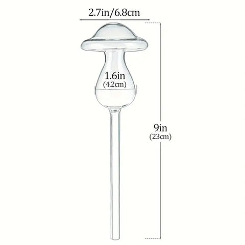 Glass Mushroom Watering Tube