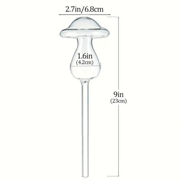 Glass Mushroom Watering Tube