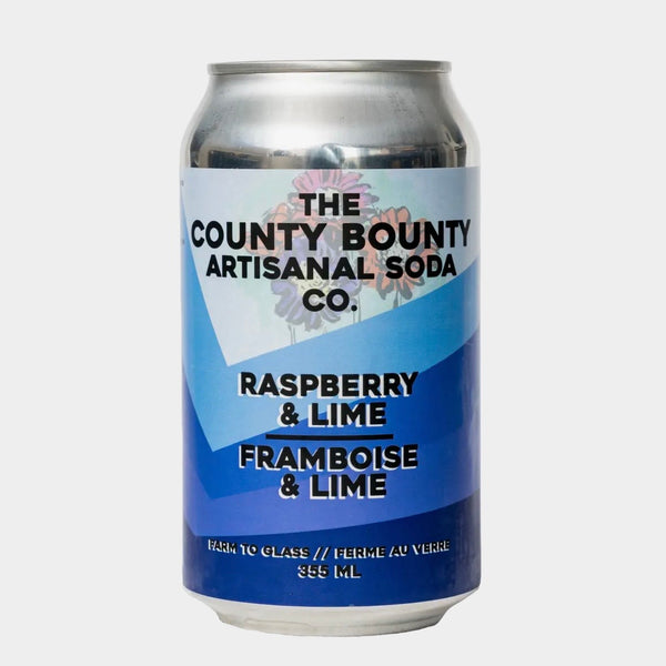 County Bounty Artisanal Sodas – Raspberry & Lime