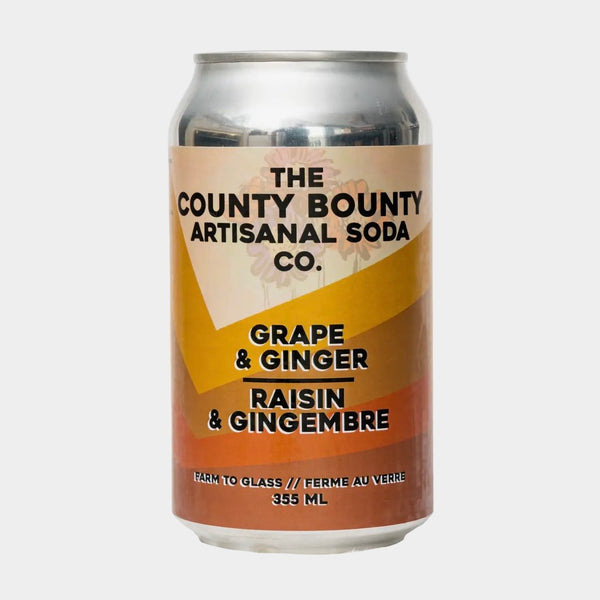 County Bounty Artisanal Sodas – Grape & Ginger