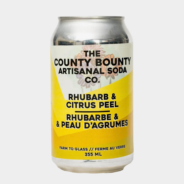 County Bounty Artisanal Sodas – Rhubarb & Citrus Peel