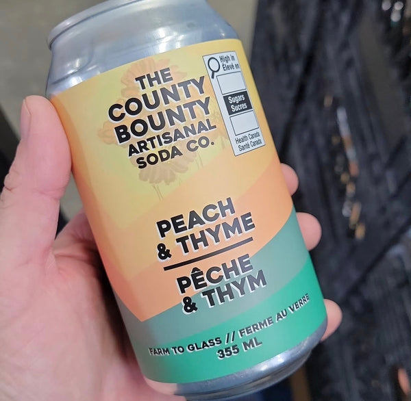 County Bounty Artisanal Sodas – Peach & Thyme