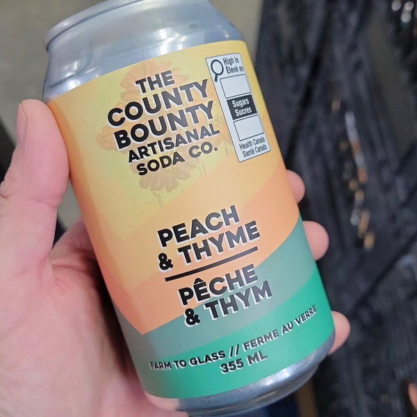 County Bounty Artisanal Sodas – Peach & Thyme
