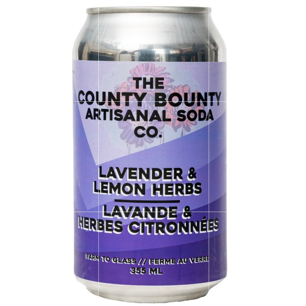 County Bounty Artisanal Sodas – Lavender & Lemon Herbs