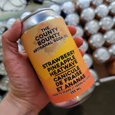 County Bounty Artisanal Sodas – Strawberry Pineapple Heatwave
