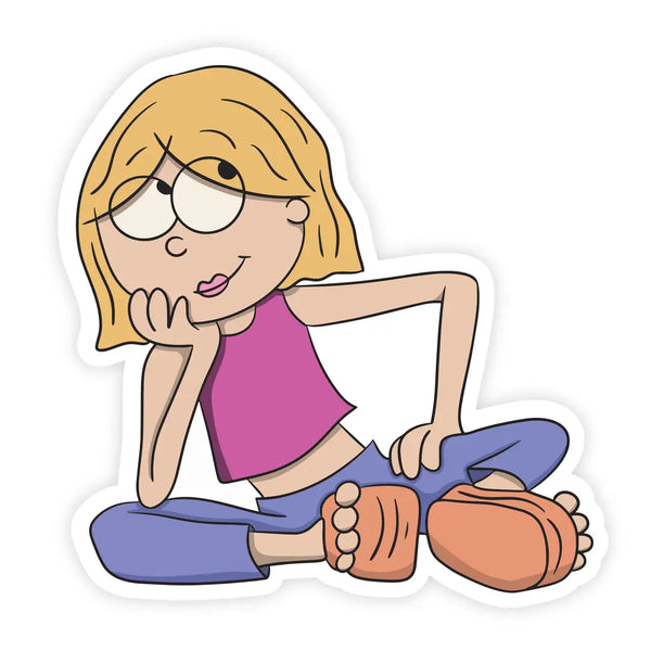 Lizzie Pondering Sticker